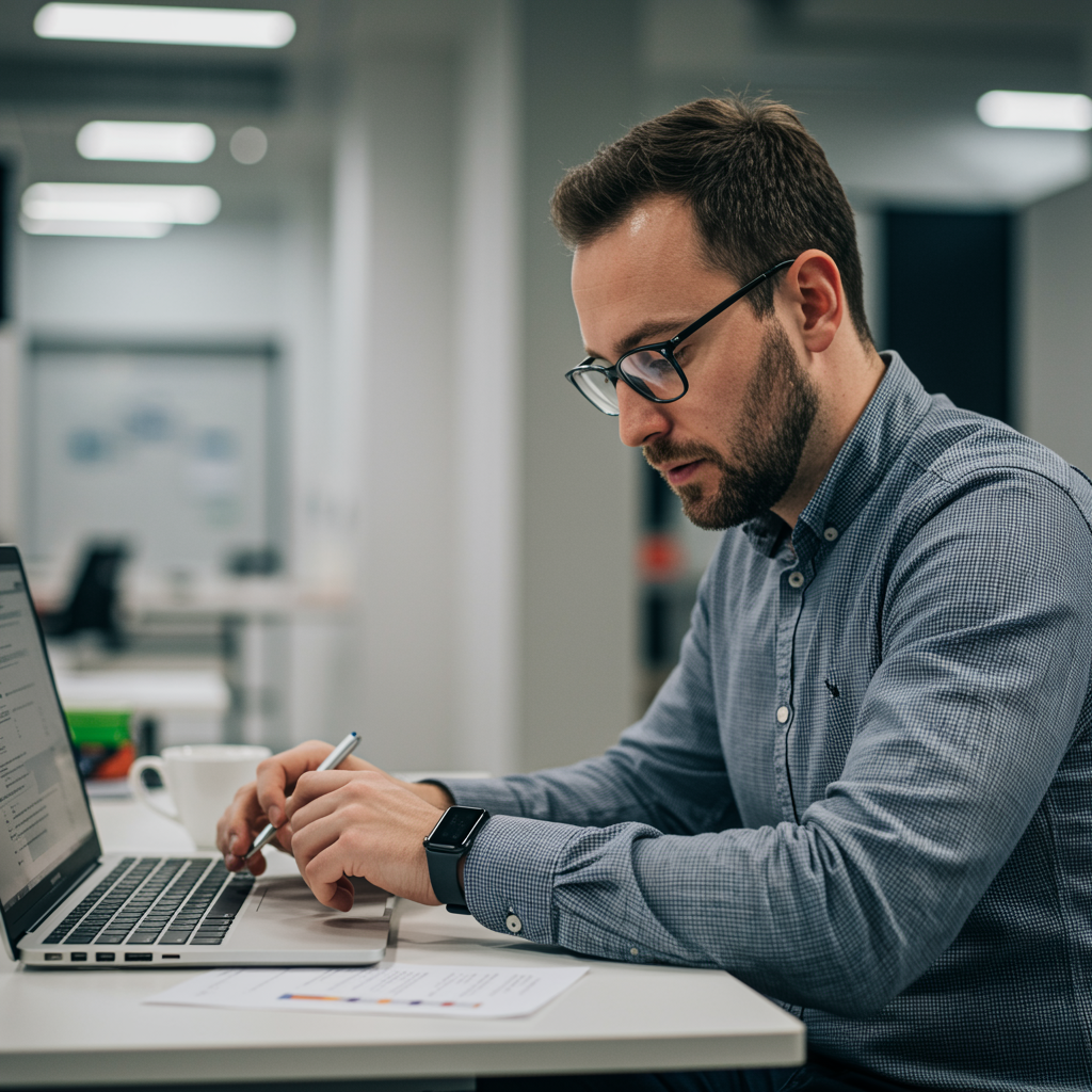 Homme au travail